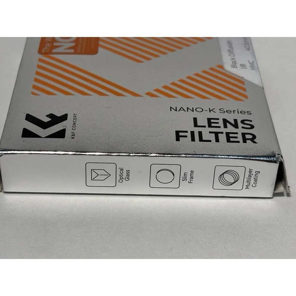 K&F Concept Nano-K Black Diffusion 1/8 HMC 40.5mm Lens Filter New In Box